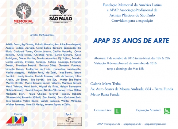 APAP 35 anos de Arte