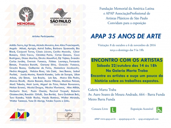 Encontro com os artistas da APAP