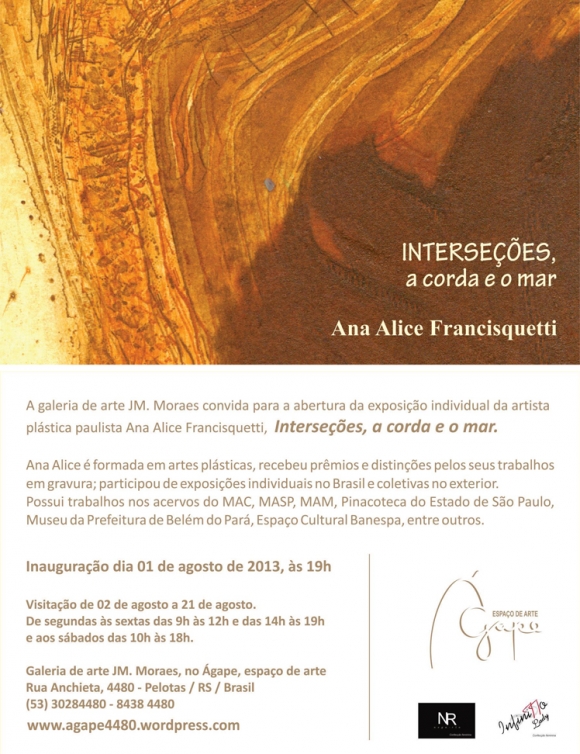 Exposição da Ana Alice Francisquetti