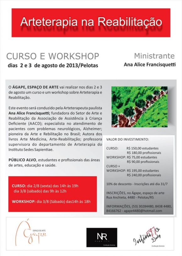 Curso e Workshop da artista Ana Alice Francisquetti
