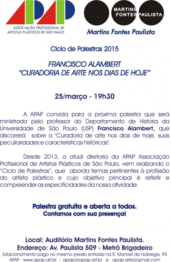 Palestra sobre Curadoria